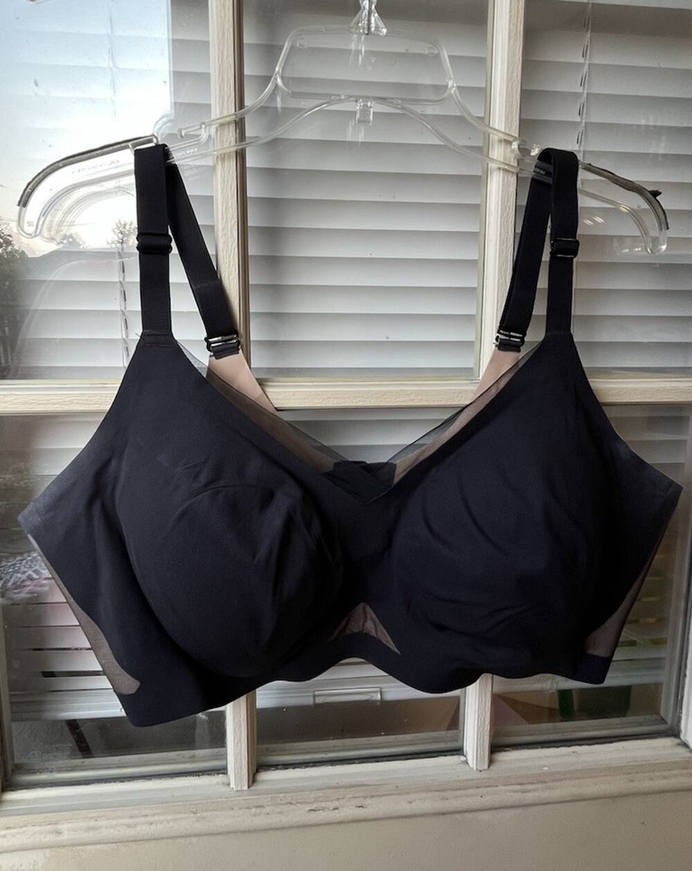 Honeylove CrossOver Bra 2XL Black Wireless Seamless Comfort Everyday